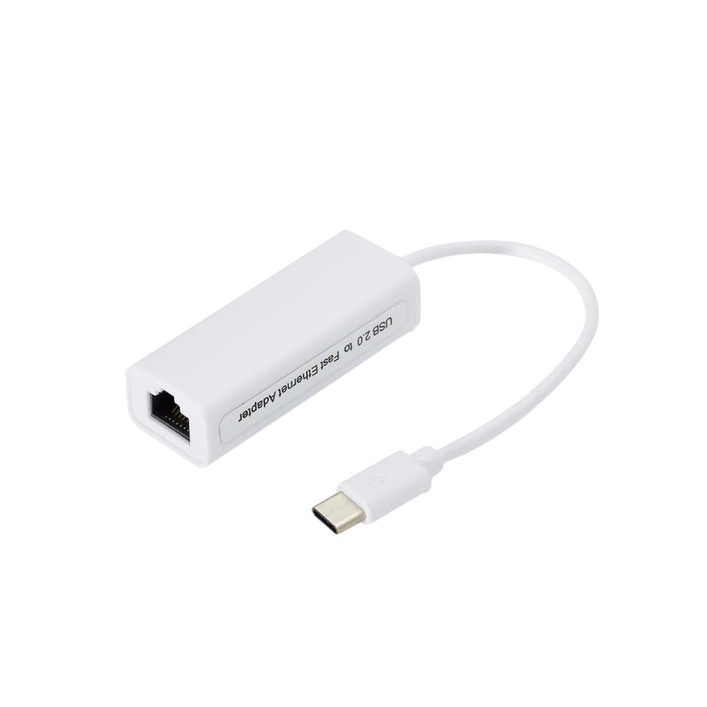 Adaptateur USB 2.0 / USB-C vers Fast Ethernet RJ45 | Carte Réseau Externe 10/100 Mbps