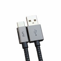 Câble Uni USB Type-A vers Type-C 3 m | Charge rapide 3 A+ | Nylon tressé haute résistance