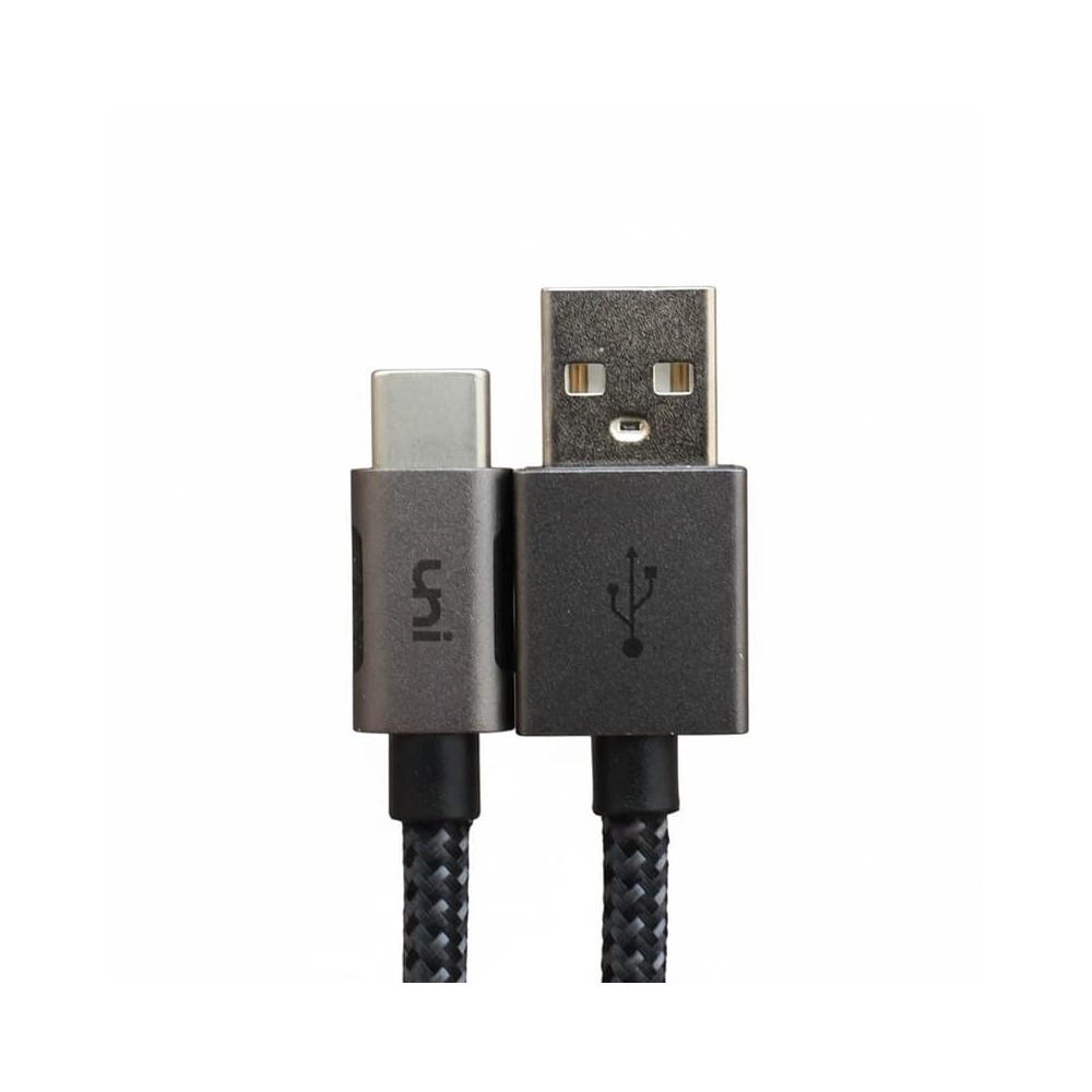 Câble Uni USB Type-A vers Type-C 3m  Charge Rapide 3A+  Nylon Tressé Haute Résistance