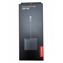 Hub USB-C Lenovo 4-en-1 | HDMI 4K & VGA | Port USB 3.0 | Charge Power Delivery 45W