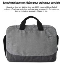 Sacoche Dell 15.6" | Souris Offerte | Style Business Casual | Pack Complet