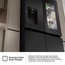 Réfrigérateur Side-by-Side 4 Portes 617L Noir | Hisense RQ9P600GTL