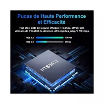 Adaptateur USB-C RSHTECH | Multiport 10 Gbps | MacBook & PC Slim