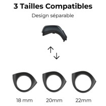 iQIBLA Zikr Flex Pro | Bague Connectée | 3 Tailles d'Anneaux Incluses