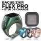 iQIBLA Zikr Flex Pro | Bague Connectée | 3 Tailles d'Anneaux Incluses