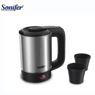 Sonifer SF-2099S | Bouilloire Électrique Portable 0,5L | Inox & 2 Tasses