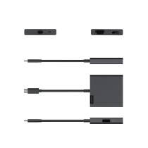 Station d'accueil Lenovo USB-C 4-en-1  Hub Portable Haute Performance  HDMI 4K & VGA