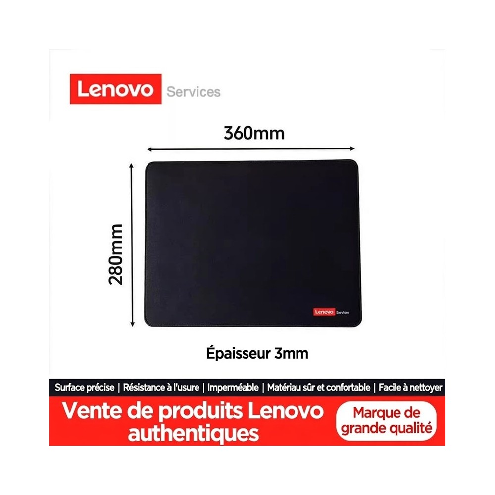 Tapis de Souris Lenovo Services Classic  Précision & Confort  Pure Black