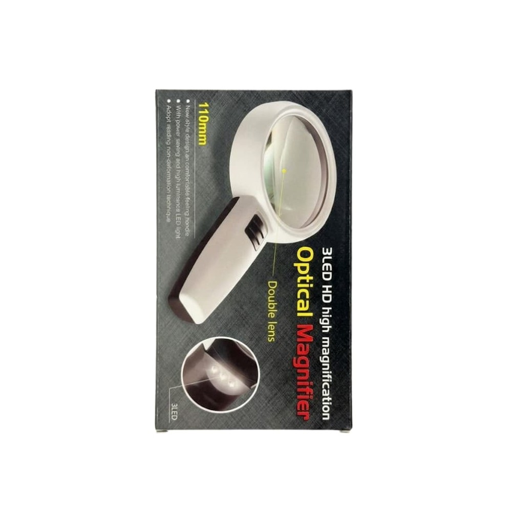 Loupe HD 110mm à LED  Vision Claire & Anti-Déformation