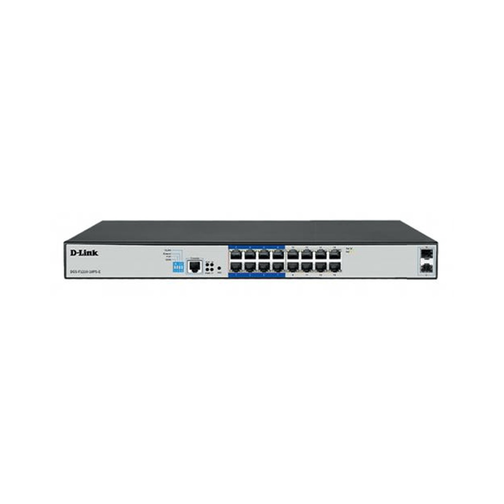 Switch Smart Managed D-Link | 16 Ports PoE | 2 SFP | DGS-F1210-18PS-E