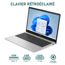 HP 240 G10 | Intel Core i5-1335U | 8 Go RAM | 512 Go SSD | Écran 14" | Clavier Rétroéclairé