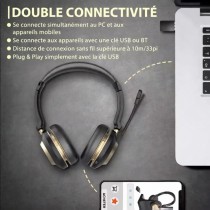 Casque Bluetooth Professionnel  Micro Anti-Bruit ENC  Station de Charge