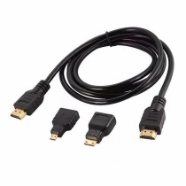 Câble HDMI 3-en-1 Haute Vitesse | Adaptateurs Mini & Micro HDMI | 1.5m