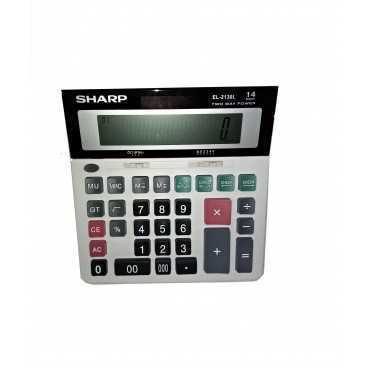 Calculatrice SHARP EL-2130L 14 chiffres avec détecteur de faux billets