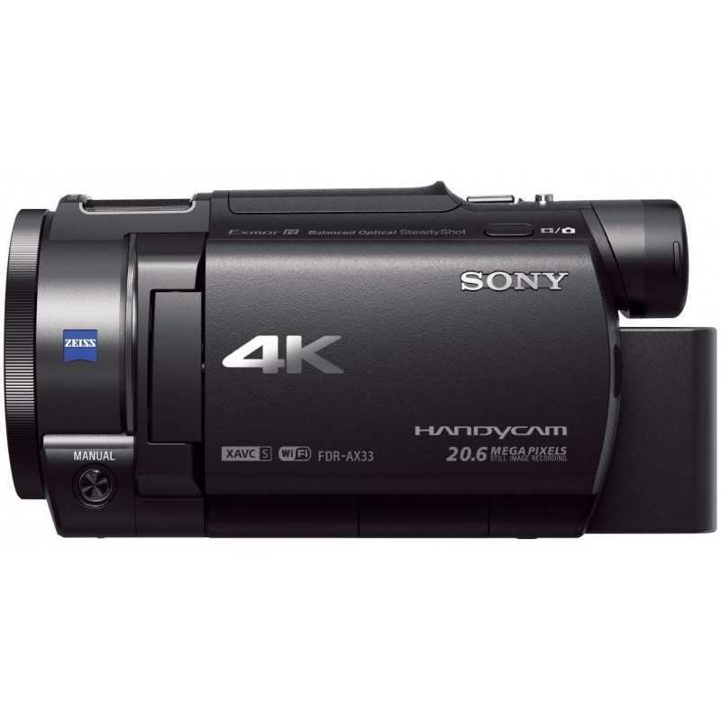 Sony FDR-AX33 Caméscope 4K Zoom Optique 10x 18.9 Mpix