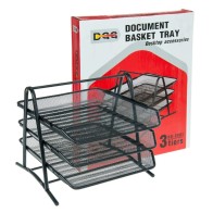 Bacs de rangement en métal, tiroirs à documents, bac à fichiers A4, noir