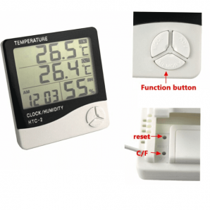 Thermomètre Hygromètre Numérique HTC-2
