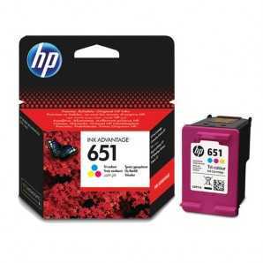Cartouche d'encre HP 651 couleur ou noir