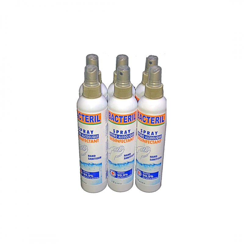 Spray Hydro Alcoolique 300ml désinfectant BACTERIL