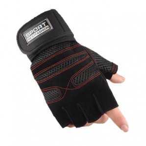 Paire de gants de fitness demi-doigt respirant