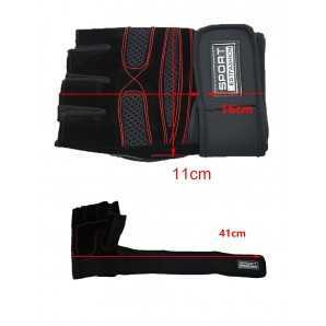 Paire de gants de fitness demi-doigt respirant