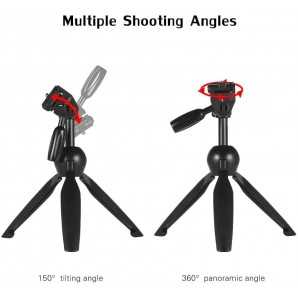 Mini trépied YUNTENG VCT-2280 avec Support de Microphone pour Appareil Photo Reflex , Smartphone