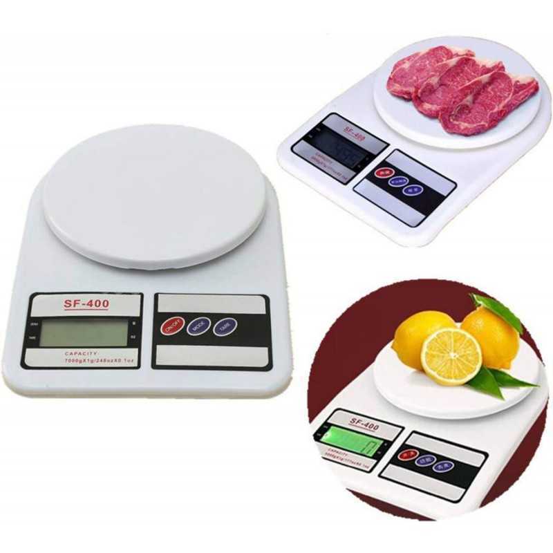 Balance électronique de cuisine numérique (10 kg) - Blanc