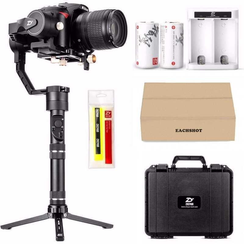 Stabilisateur de cardan à main 3 axes Zhiyun grue Plus pour tous les appareils photo reflex numériques avec Mode POV 2.5 KG Stabilisateur de cardan à main 3 axes Zhiyun grue Plus pour tous les appareils photo reflex numériques avec Mode POV 2.5 KG