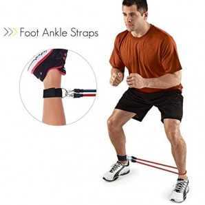 Ensemble de bandes de résistance de puissance - Home Gym Extreme - avec sac de voyage et accessoires d'exercice