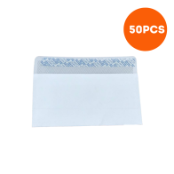 Paquets de 50 Enveloppe blanche 110x220 Avec patte Autocollante - 80g