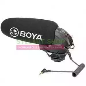 Microphone Boya BY-BM3031 à condensateur Super cardioïde avec Pare-Brise pour appareils Photo Reflex numérique