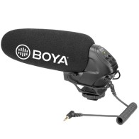 Microphone Boya BY-BM3031 à condensateur Super cardioïde avec Pare-Brise pour appareils Photo Reflex numérique