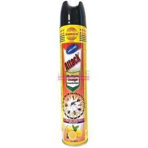 Tueur d'insectes polyvalent Attack de Parfumé citron Spray 400 ml