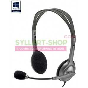 Casque Stéréo Logitech H111 | Micro Anti-Bruit | Jack 3,5 mm Multi-plateformes