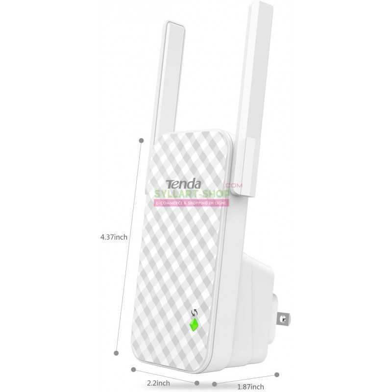 Répétiteur Sans Fil Tenda A9 N300 | Extension Wi-Fi Universelle | 300 Mbps