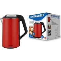 Bouilloire sans fil en acier inoxydable 1.8 litre Sonashi skt-1803