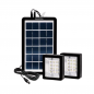 Kit d'alimentation solaire Saroda - 2 lampes, batterie externe