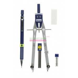 Coffret Compas de Précision Idena Balustre - Mine 0.5 mm HB