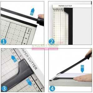 Coupe papier piètement en acier format A3 précise et facile