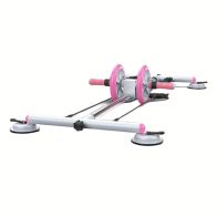 Roue avec une base pour l'exercice des muscles abdominaux