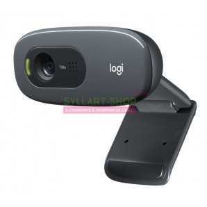 Webcam Logitech C270 HD, 720p/30ips, Appel Vidéo HD Large Champ de Vision