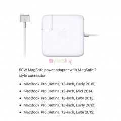 Chargeur MagSafe 2 Apple | Adaptateur Secteur 45W, 60W, 85W