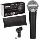 Microphone dynamiques Shure SM58 + Pince et trousse inclus
