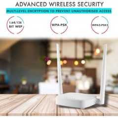 Tenda N301 | Routeur Wi-Fi N300 | 2 Antennes 5 dBi | Installation Facile | Mode Répéteur