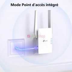 Répéteur TP-Link Mesh WiFi 6 (RE505X) WiFi AX1500 WiFi Booster 1 Port Ethernet Gigabit