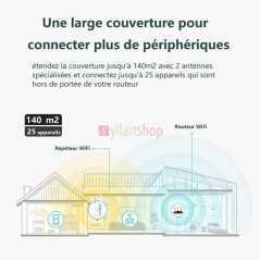Répéteur TP-Link Mesh WiFi 6 (RE505X) WiFi AX1500 WiFi Booster 1 Port Ethernet Gigabit