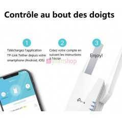Répéteur TP-Link Mesh WiFi 6 (RE505X) WiFi AX1500 WiFi Booster 1 Port Ethernet Gigabit