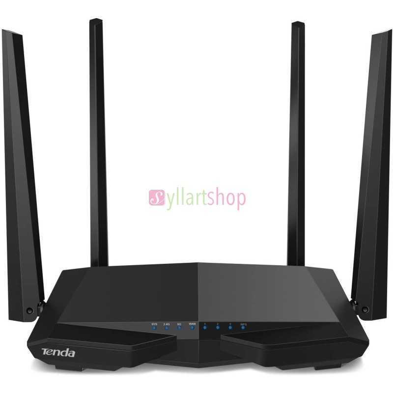 Tenda Routeur AC6 | Wi-Fi AC1200 Double Bande | 4 Antennes 5 dBi | Beamforming+