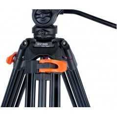 COMAN DF16L | Trépied Vidéo Professionnel 1,86m avec Tête Fluide Q5