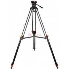 COMAN DF16L | Trépied Vidéo Professionnel 1,86m avec Tête Fluide Q5